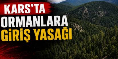 Kars'ta Ormanlara Giriş Yasaklandı