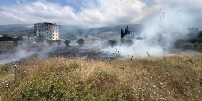 İskenderun’da otluk alan yangını