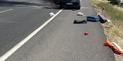 Eskişehir’de seyir halindeki otomobil alevlere teslim oldu