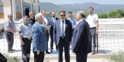 Vali Musa Işın, Dini İhtisas Merkezi Camii inşaatında incelemelerde bulundu