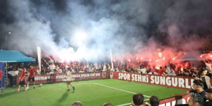 Sungurlu’da ayak tenisi turnuvası kıyasıya mücadelelere sahne oldu