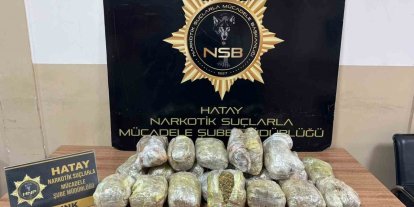 Hatay’da 8 kilo 900 gram esrar yakalandı: 4 tutuklama