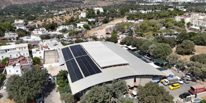 Bodrum Belediyesi, güneşten 106 bin 500 kwh temiz enerji üretti