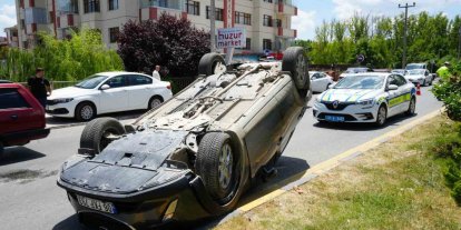 Kastamonu’da otomobil takla attı: 1 yaralı