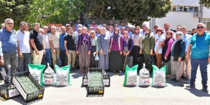 Gülnarlı üreticilere fide, ekipman ve sulama desteği