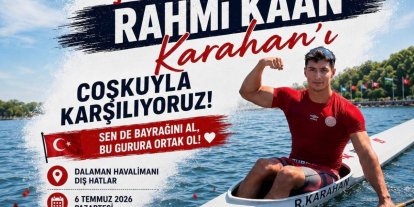 Köyceğizli Kanoda Dünya Şampiyonu Karahan, törenle karşılanacak