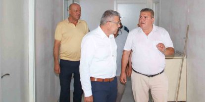 Ilıdağ Mahallesi’ndeki yeni sağlık ocağı hizmet binasında inceleme