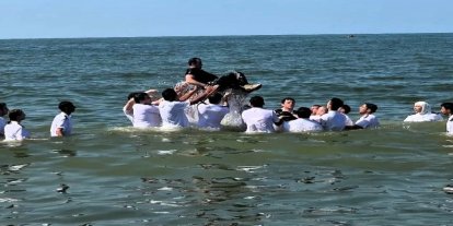 Denizcilik öğrencileri açık deniz stajına geleneksel etkinlikle uğurlandı