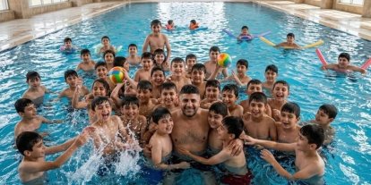 Erzurumlu iş insanından köy çocuklarına havuz jesti: 2 bin 500 çocuk ilk kez havuzla buluştu