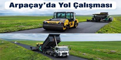 Kars İl Özel İdaresi’nden Arpaçay’da Yol Çalışması
