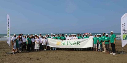 Sunar Yatırım’dan Adana Karataş Sahili’nde "Plastiksiz Temmuz" kapsamında gönüllü çevre temizliği