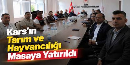 Kars'ın Tarım ve Hayvancılığı Masaya Yatırıldı