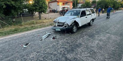 Bilecik’te maddi hasarla atlatılan trafik kazası
