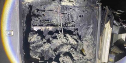 Buzdolabı bomba gibi patladı
