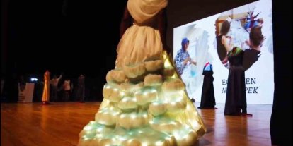 Pamukkale’de el emeği elbiseler görücüye çıktı