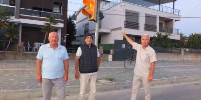 Burhaniye’de yetersiz yaya çizgileri tepki çekti