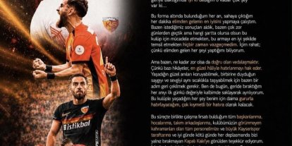 Ramazan Civelek Kayserispor’dan ayrıldı