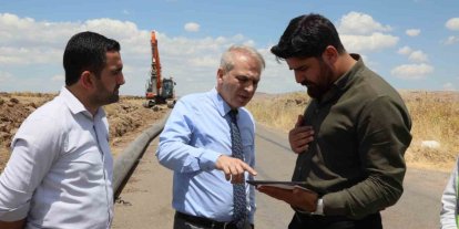 Mardin’in en büyük grup içme suyu hattında yenileme çalışmaları sürüyor