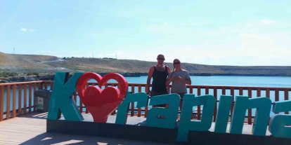 Alman turistler Karapınar’a hayran kaldı
