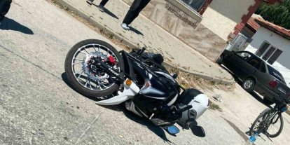Panelvan araç ile motosiklet çarpıştı: 1 yaralı