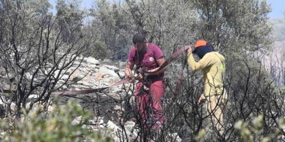 İzmir’de ormanlık alanda çıkan yangın erken müdahaleyle kontrol altında