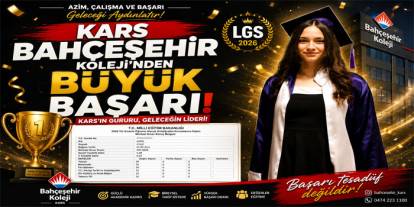 Kars LGS Birincisi Bahçeşehir Koleji'nden