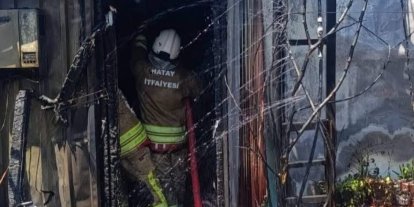Antakya’da konteyner yangını