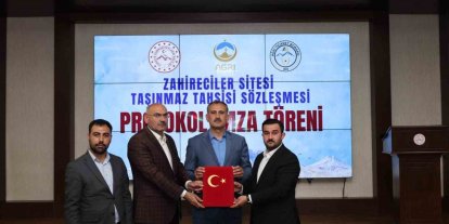 Ağrı’da zahirecilik sektörüne yönelik yatırım için taşınmaz tahsis edildi