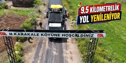 Kars'ta 9,5 Kilometrelik Asfalt Çalışması Başladı