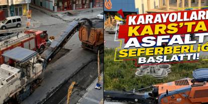 Karayolları Kars'ta Yol Yenileme Çalışmalarına Başladı