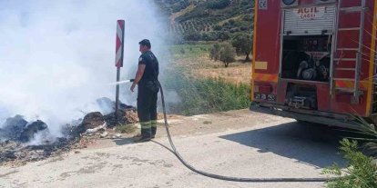 Altınözü’de çöplük yangını