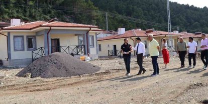 Işıklı Mahallesi’ndeki kırsal afet konutlarında sona gelindi