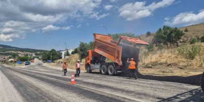 Jandarmanın yol kontrol noktası yenilendi