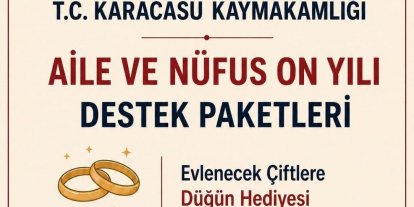 Karacasu’da ailelere düğün ve ’Hoş Geldin Bebek’ desteği