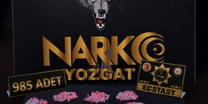 Yozgat’ta 985 adet uyuşturucu hap ele geçirildi
