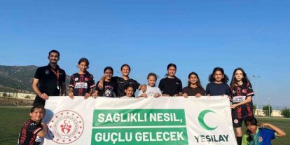 Buharkent’te uyuşturucuyla mücadeleye futbol desteği