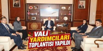 Kars Valisi Ziya Polat Başkanlığında Vali Yardımcıları Toplantısı Yapıldı