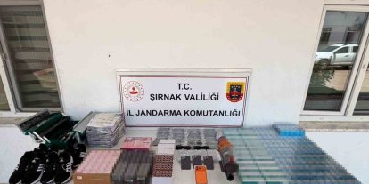 Şırnak’ta kaçakçılık operasyonu: Silah, sigara ve milyonluk kaçak ürün ele geçirildi