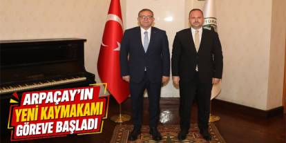 Vali Polat’tan Arpaçay’ın Yeni Kaymakamına Başarı Dileği