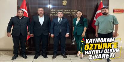 Susuz Kaymakamı Öztürk’e Hayırlı Olsun Ziyareti