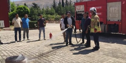 Belen ve Reyhanlı’da temel yangın eğitimi verildi