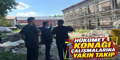 Kaymakam Öztürk, Susuz Yeni Hükümet Konağı Çalışmalarını İnceledi