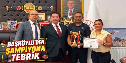 Şampiyon Mahir Güney’den İl Müdürü Başköylü’ye Ziyaret