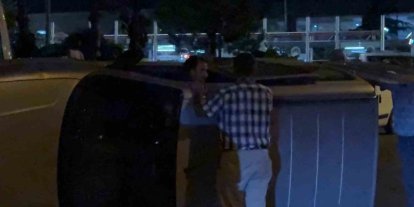 Kaza yaptığı aracıyla gitmek istedi, ekiplere zor anlar yaşattı