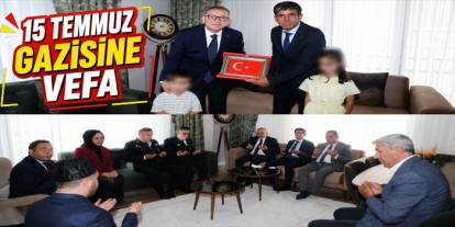 Kars’ta 15 Temmuz Gazisi Fazıl Boztaş Ziyaret Edildi