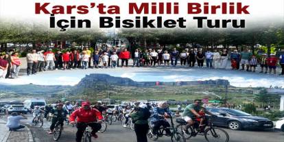 Kars’ta 15 Temmuz İçin “İrade Bizim, Zafer Bizim” Bisiklet Turu Düzenlendi