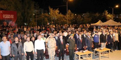 Oltulular 15 Temmuz demokrasi nöbetinde bir araya geldi