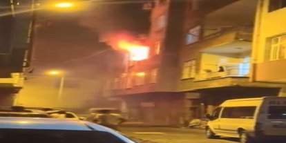 Artvin’in Hopa ilçesinde ev yangını
