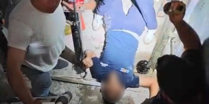 Elazığ’da asansör boşluğuna düşen genç kurtarıldı