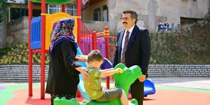 Yıldırım’da parklara yaz bakımı